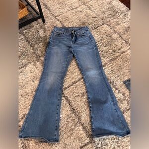 American Eagle Outfitters Women's Flare Blue Jeans